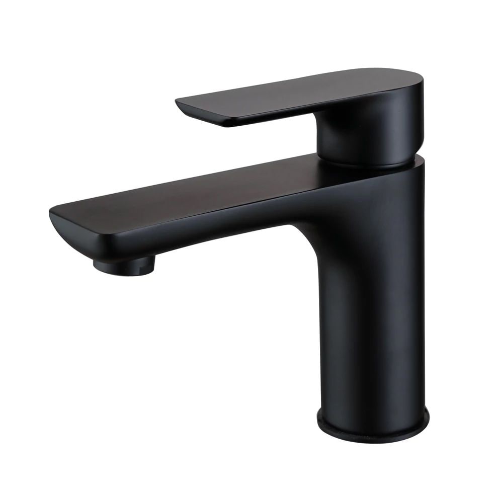 Splash Stan Single Hole Basin Faucet in Matte Black