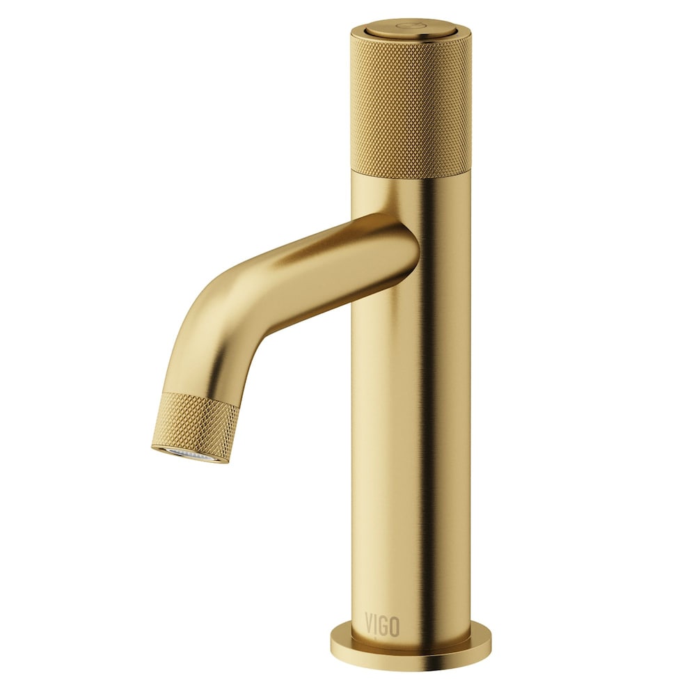 Apollo Single Hole Single-Handle Bathroom Faucet in Matte Brushed Gold