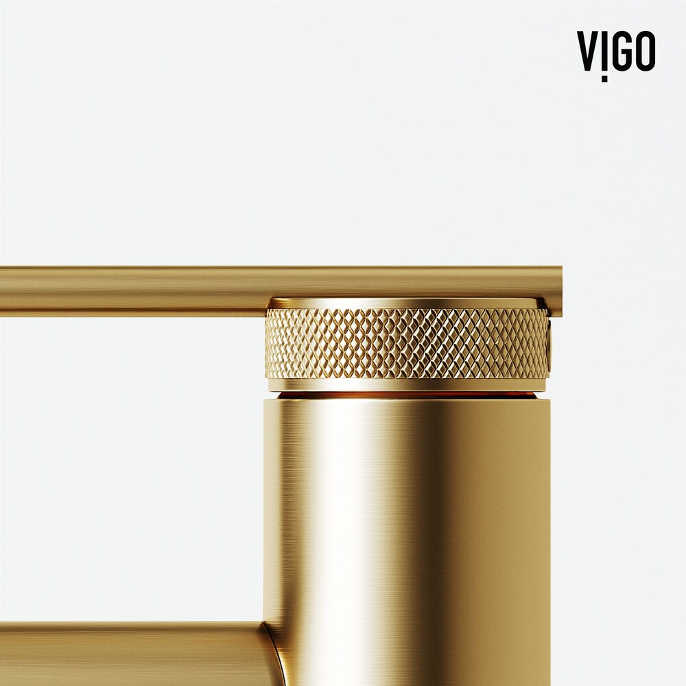 Robinet de salle de bain à poignée unique à trou unique Sterling en or brossé mat