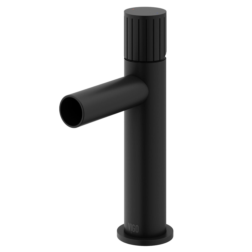 Ashford Single Hole Single-Handle Bathroom Faucet in Matte Black