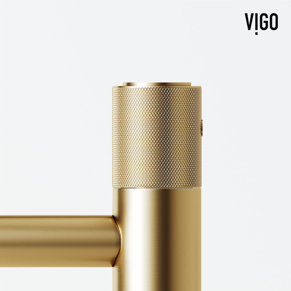 Apollo Single Hole Single-Handle Vessel Bathroom Faucet in Matte Brushed Gold