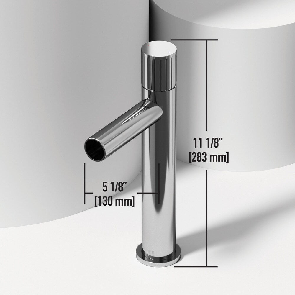 Ashford Single Hole Single-Handle Vessel Bathroom Faucet in Chrome