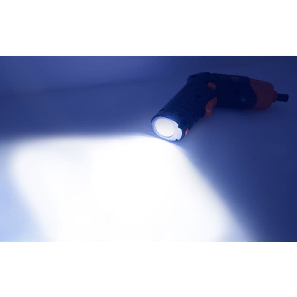 4-Volt Max Lithium Ion Rechargeable Cordless Electric Screwdriver and Flashlight and 40+ Accessories