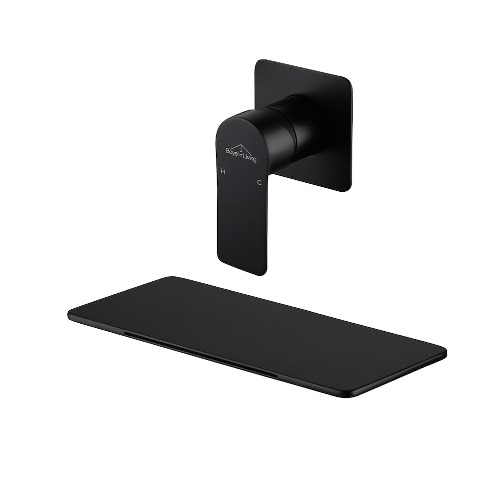 1-Handle Bathroom Faucet with Wide Spout in Matte Black