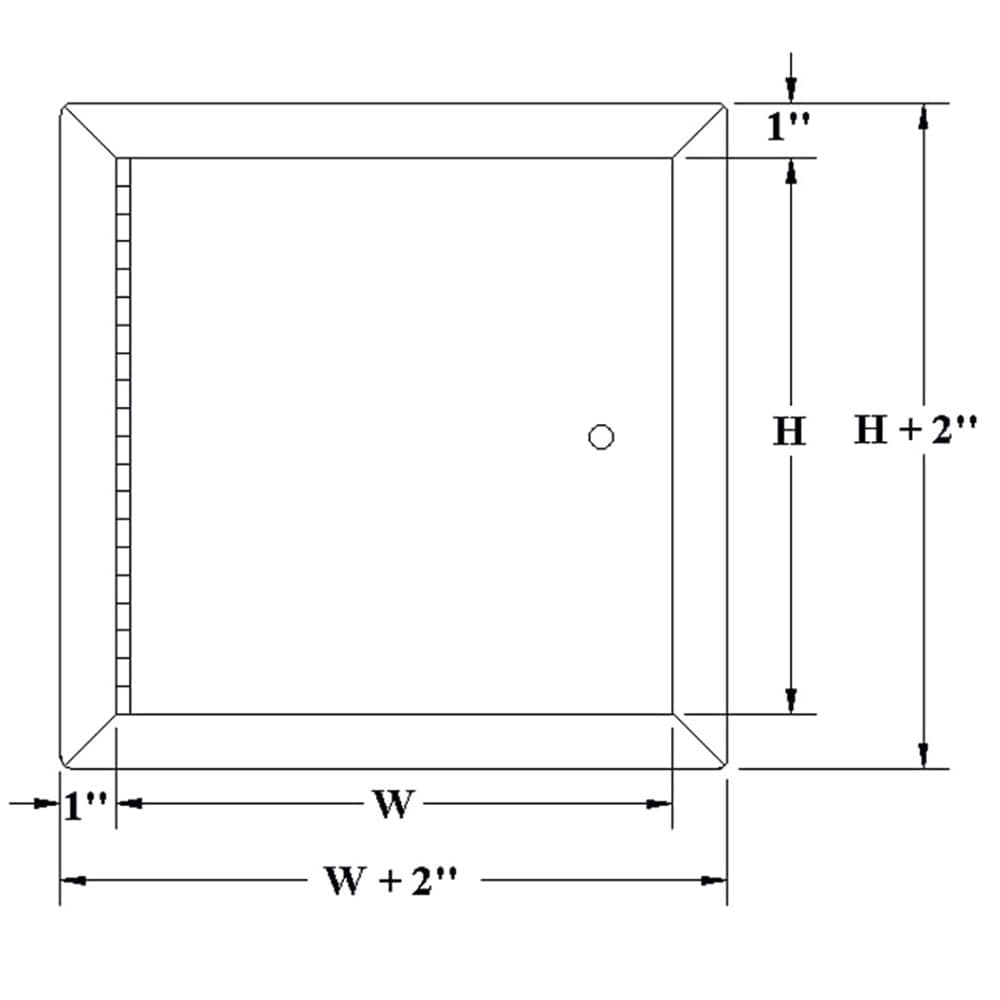 18" x 18" Fire Rated Insulated Metal Access Panel with Flange