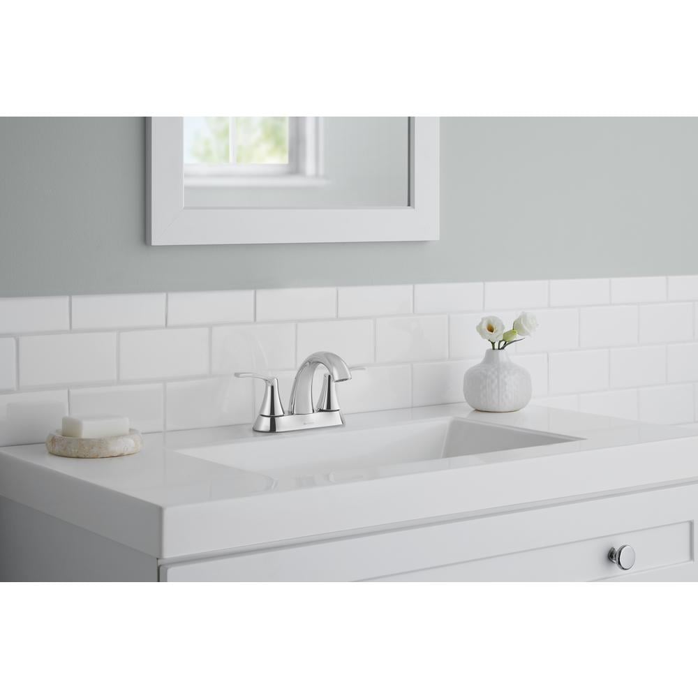 Arnette 4 inch Centerset 2-Handle High-Arc Bathroom Faucet in Chrome