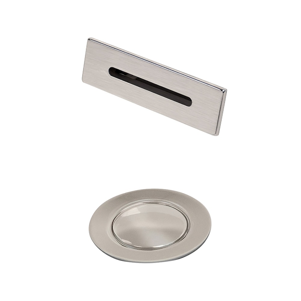 Universal Square Bathtub Trim Kit in Brushed Nickel