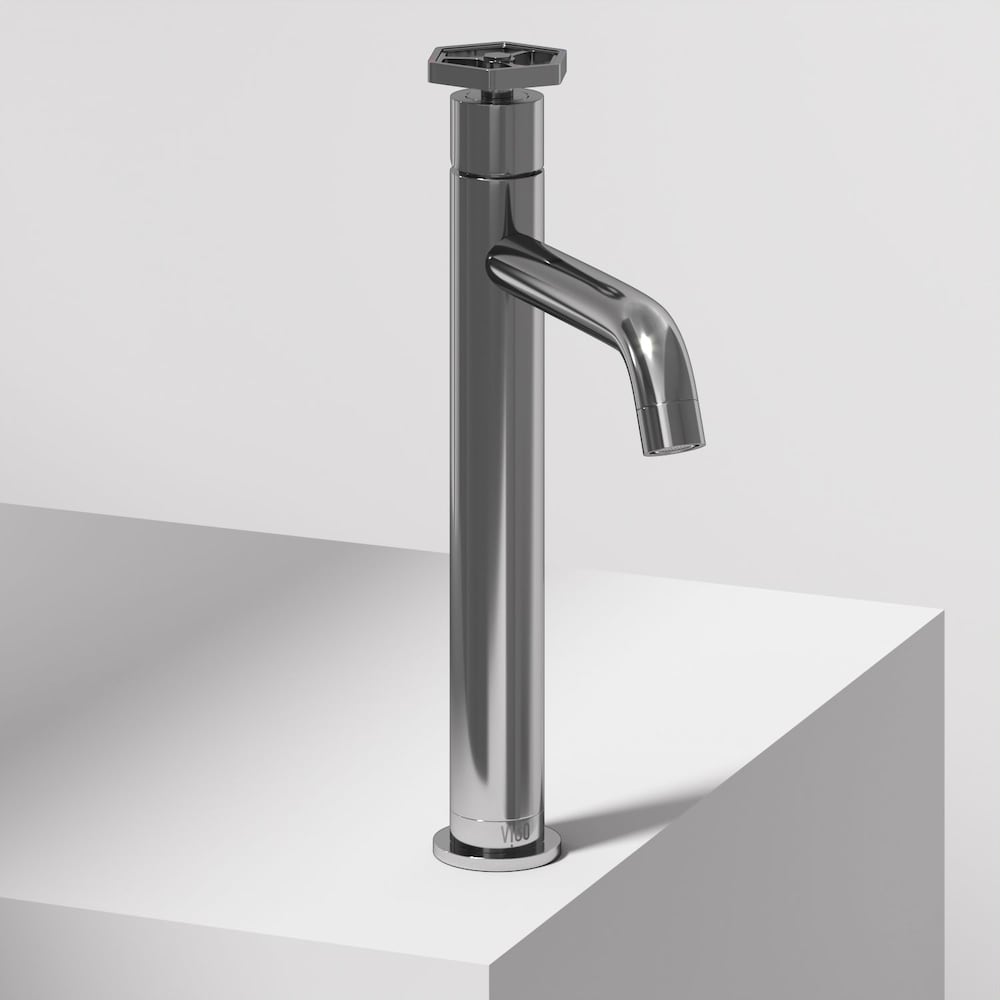 Robinet de salle de bain à poignée unique et trou unique Ruxton en chrome