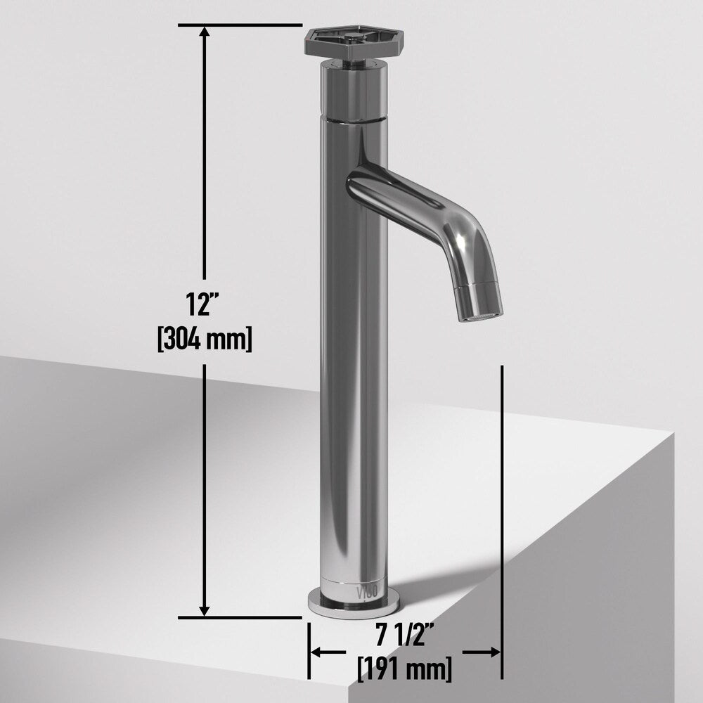 Robinet de salle de bain à poignée unique et trou unique Ruxton en chrome