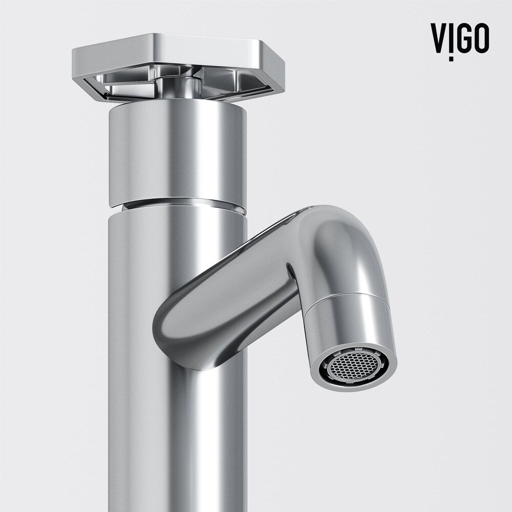 Robinet de salle de bain à poignée unique et trou unique Ruxton en chrome