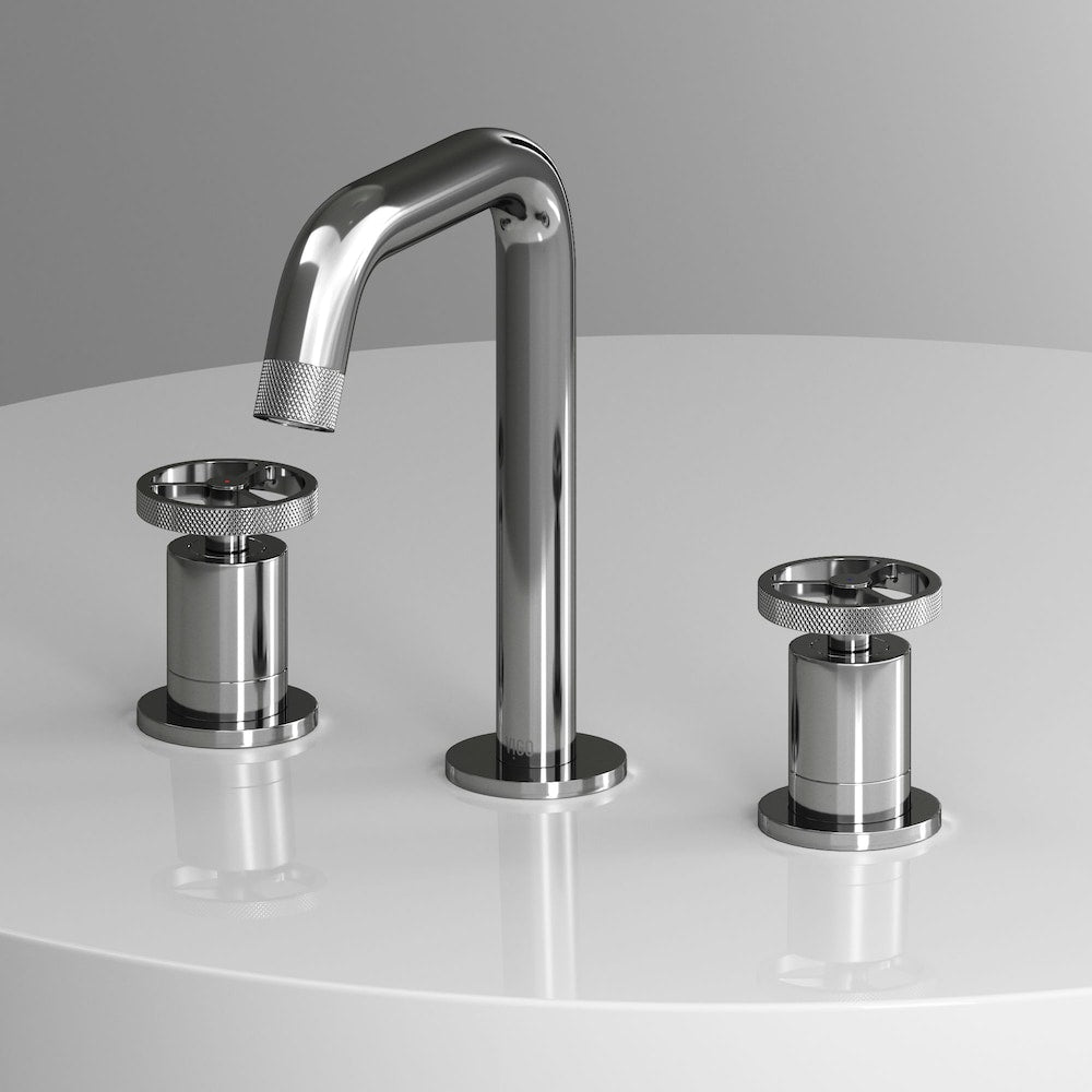 Cass 10" W Widespread 2-Handle Bathroom Faucet in Chrome