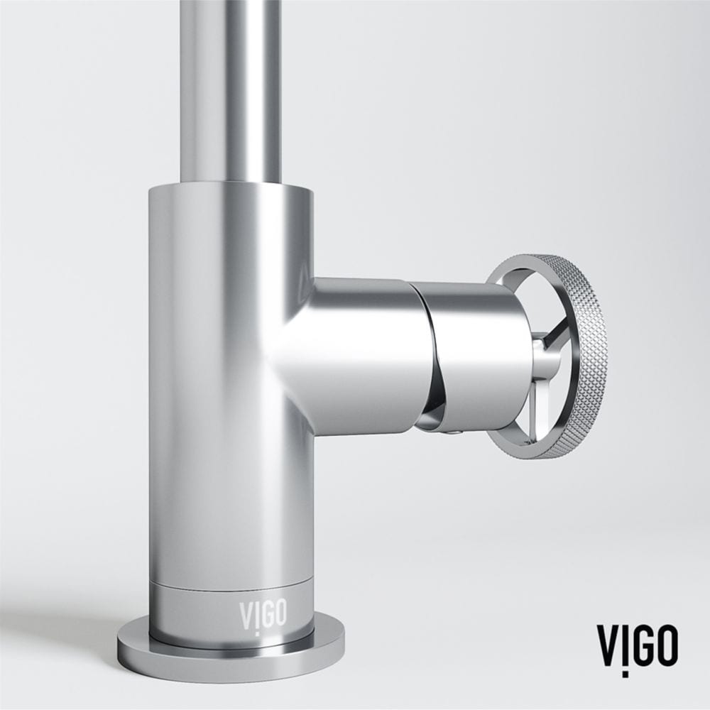 Cass Oblique Single Hole Single-Handle Bathroom Faucet in Chrome