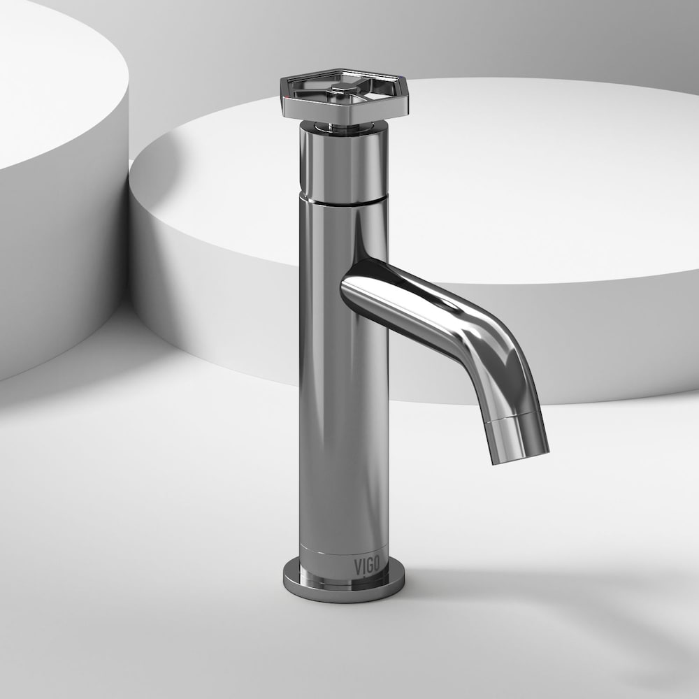 Robinet de salle de bain à poignée unique et trou unique Pinnacle de Ruxton en chrome