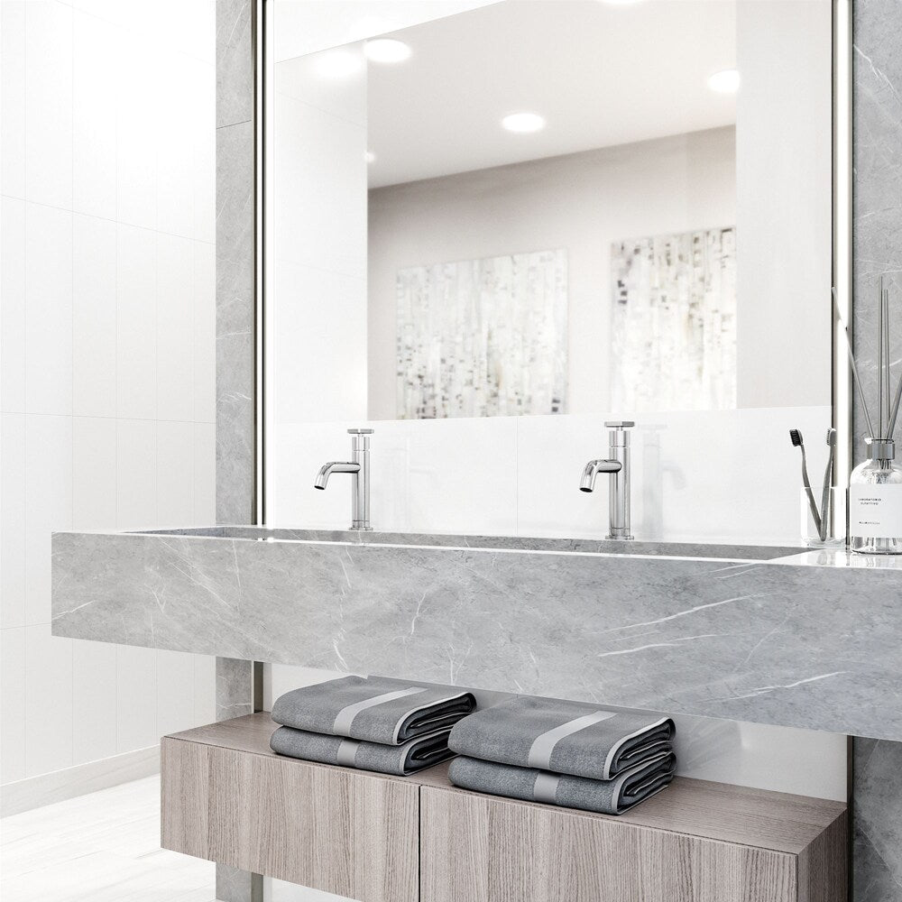 Robinet de salle de bain à poignée unique et trou unique Pinnacle de Ruxton en chrome