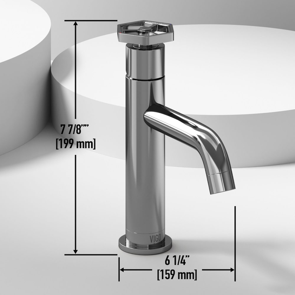 Robinet de salle de bain à poignée unique et trou unique Pinnacle de Ruxton en chrome