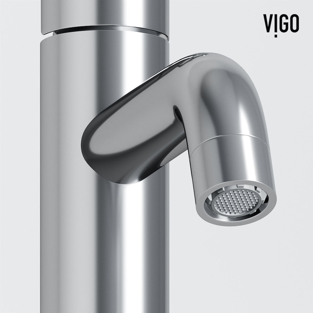 Robinet de salle de bain à poignée unique et trou unique Pinnacle de Ruxton en chrome