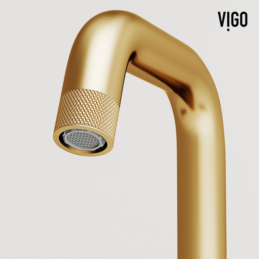 Cass 10" W Widespread 2-Handle Bathroom Faucet in Matte Brushed Gold