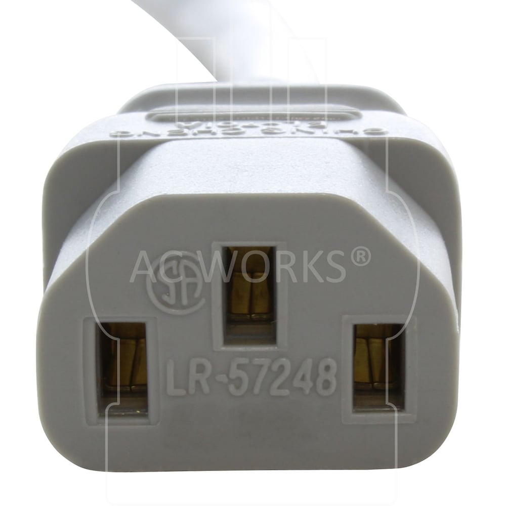 15ft. 10A 18/3 Medical Grade Power Cord With C13 Connector