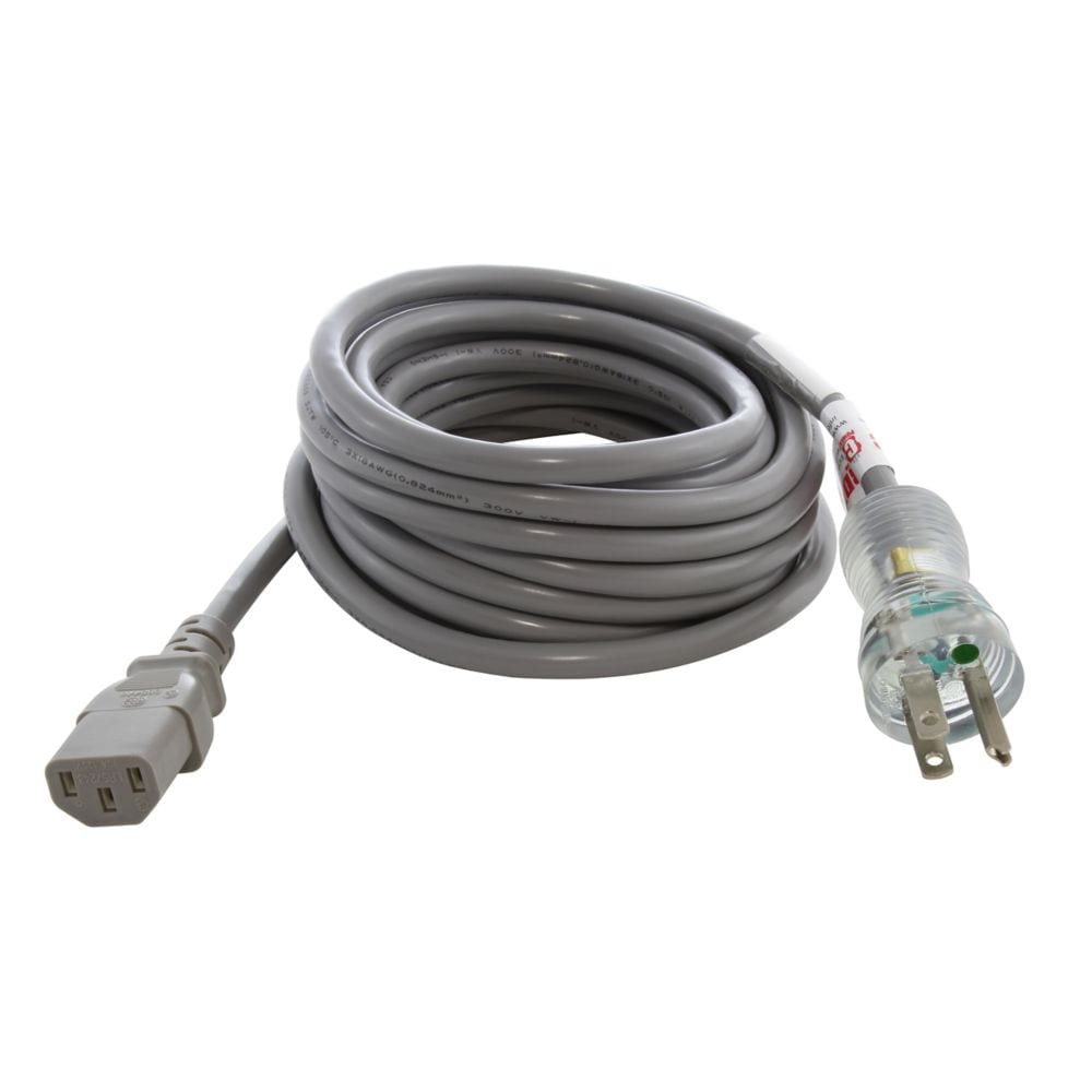 15ft. 10A 18/3 Medical Grade Power Cord With C13 Connector