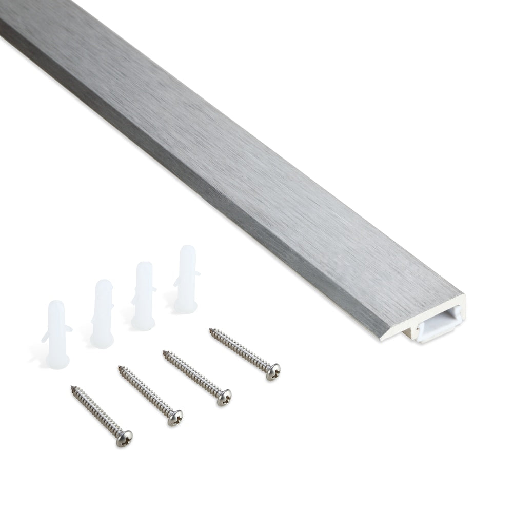 ClipTrim Acier inoxydable brossé 8 pi en aluminium anodisé SpeedTiles Garnitures auto-adhésives 1 paquet