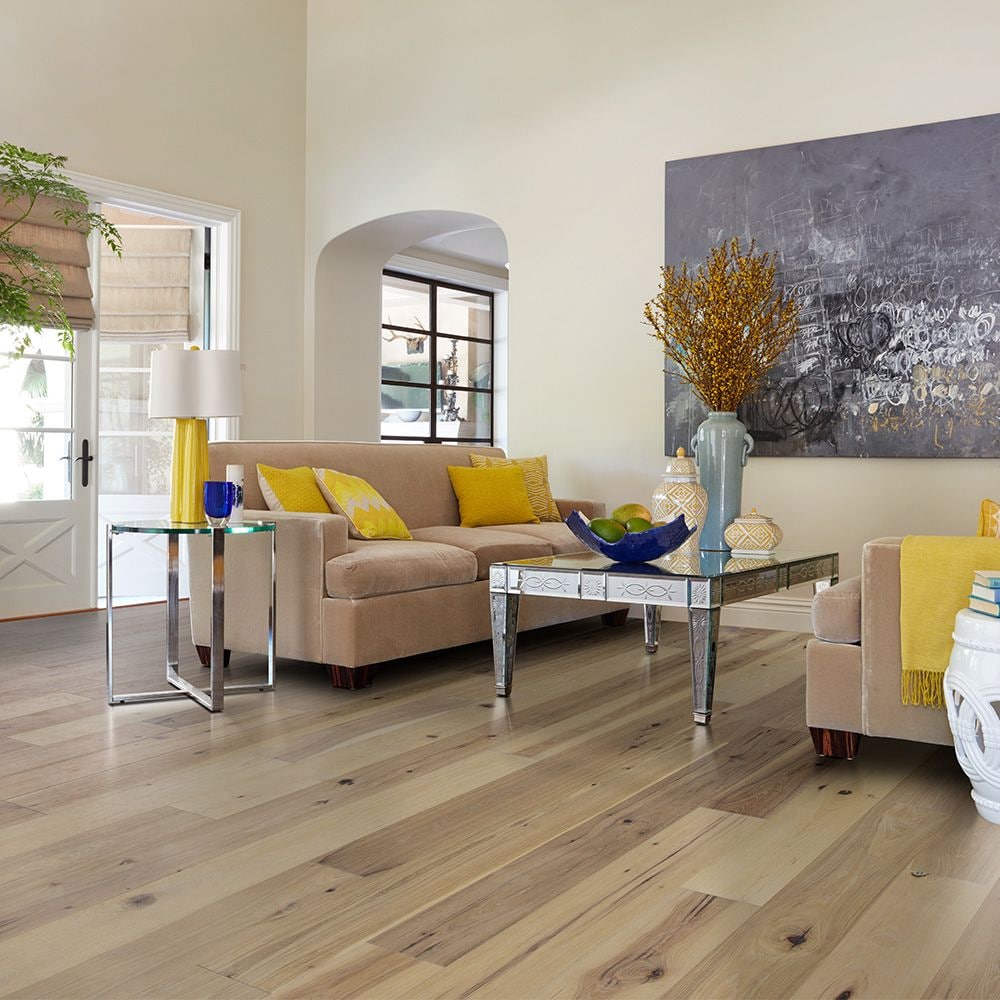 Échantillon à emporter - Plancher de bois d'ingénierie à emboîtement Hickory Camino - 6,5 po x 7 po