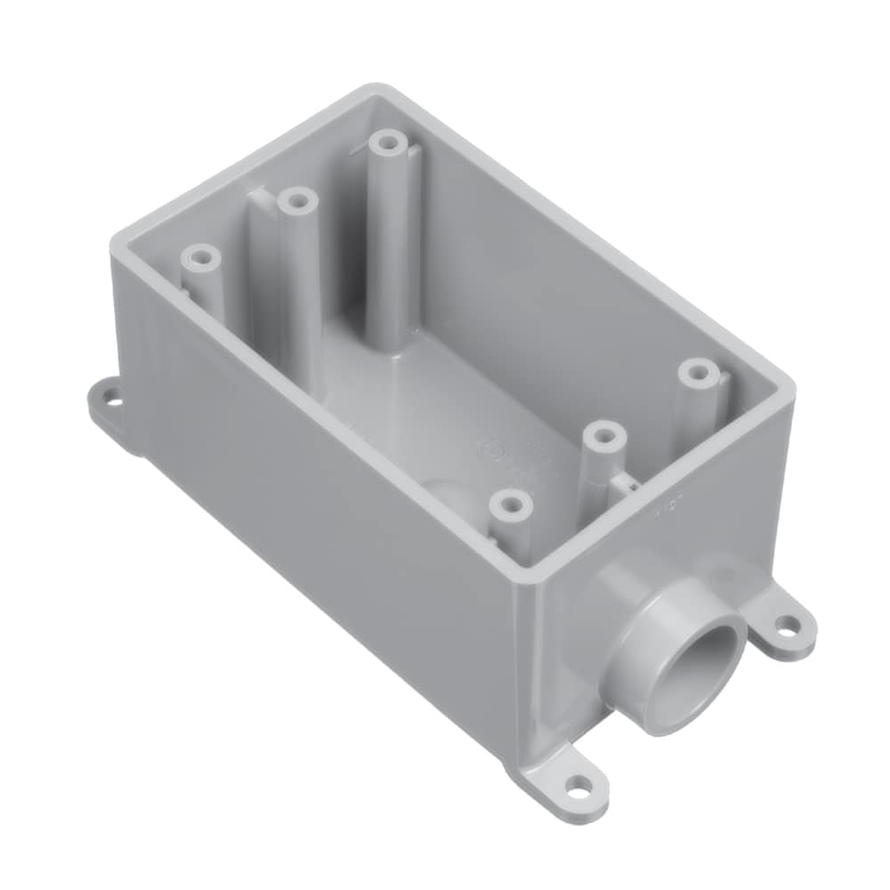 1-Gang 1/2 in. Weatherproof PVC Device Box