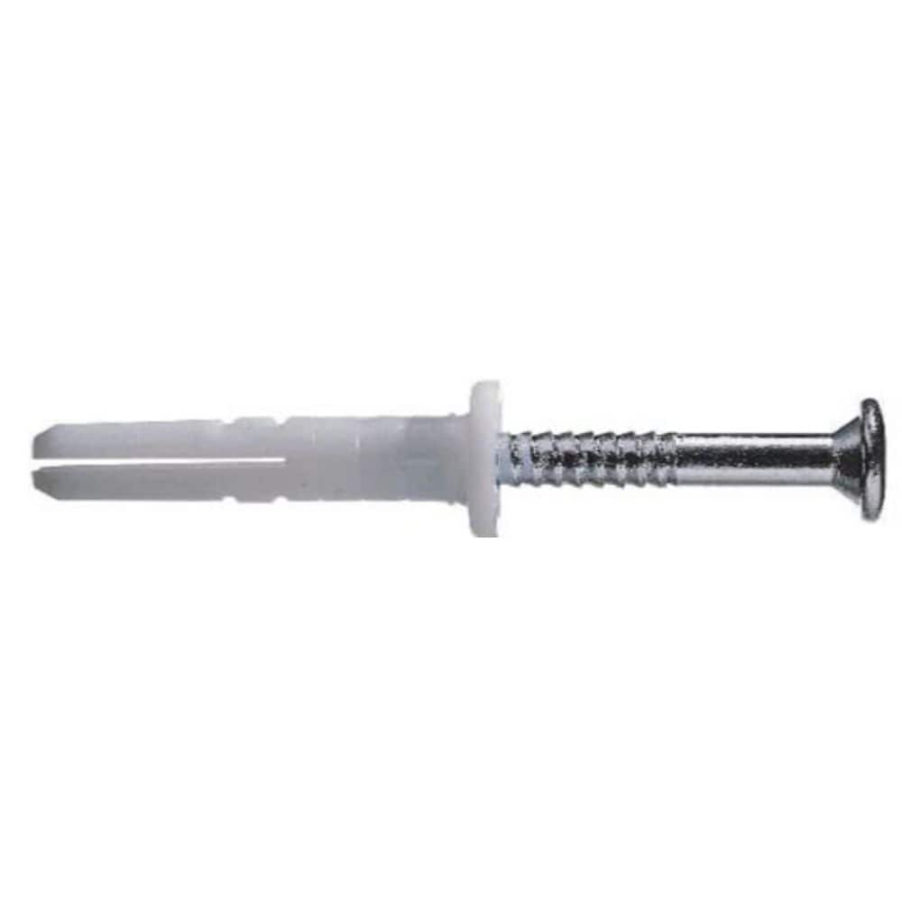 Ancrages à impact Phillips à tête plate en nylon de 5/16 po x 3-5/8 po avec vis (paquet de 50)
