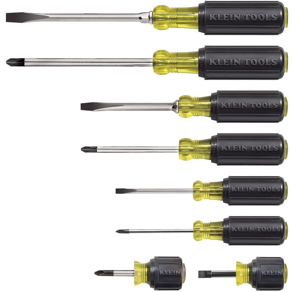 Assorted Screwdriver Set with Cushion Grip Handles (8-Piece)