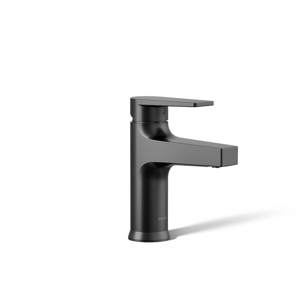 Robinet de lavabo de salle de bain à poignée unique Taut en noir