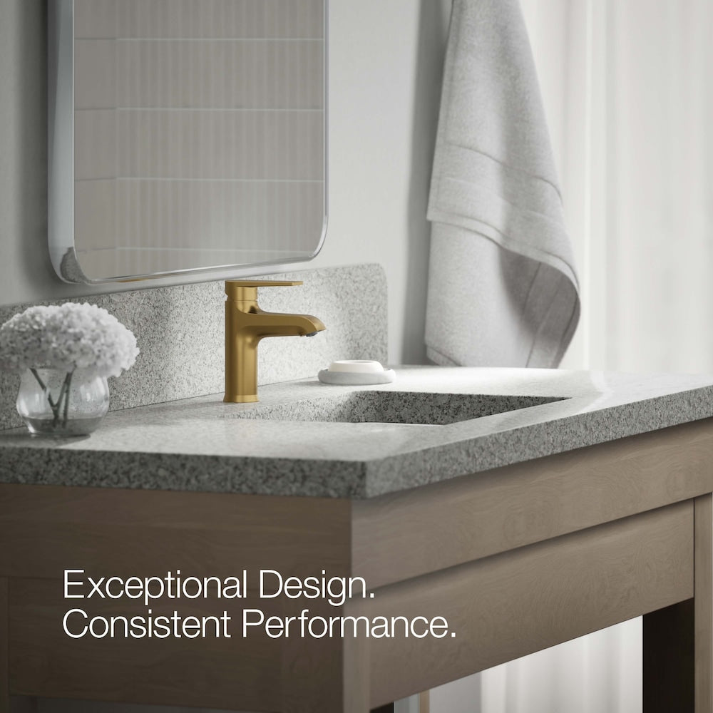 Hint Single-Handle Bathroom Sink Faucet in Gold