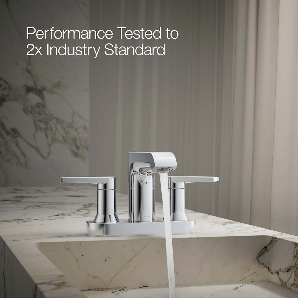 Hint 4 in. Centerset 2-Handle Bathroom Faucet in Polished Chrome