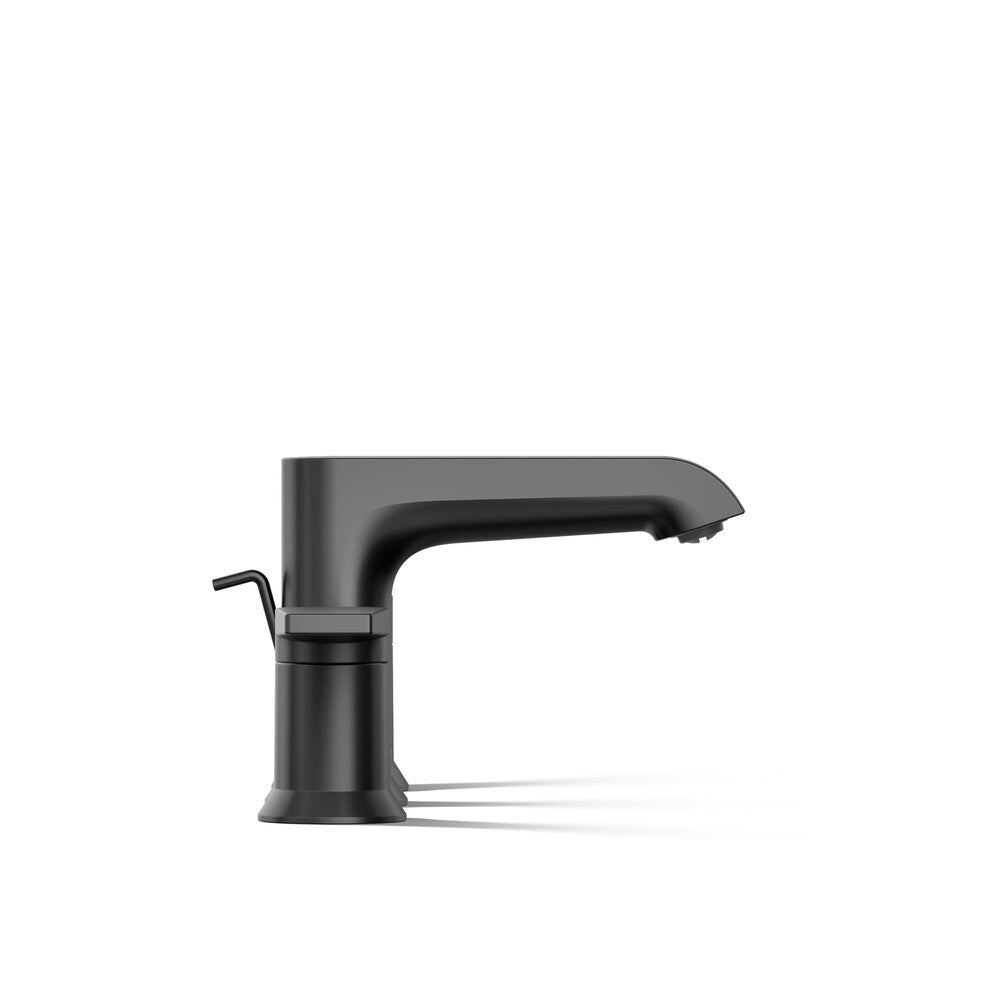Robinet de lavabo de salle de bain à 2 poignées Hint en noir mat