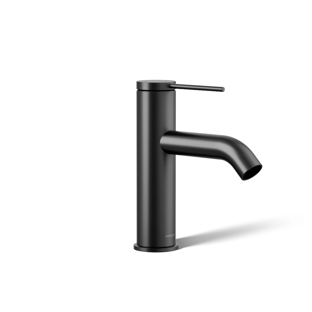 Components single-handle bathroom sink faucet in Black
