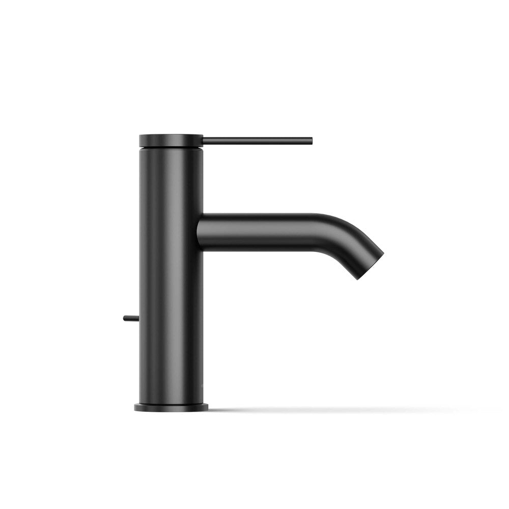 Components single-handle bathroom sink faucet in Black