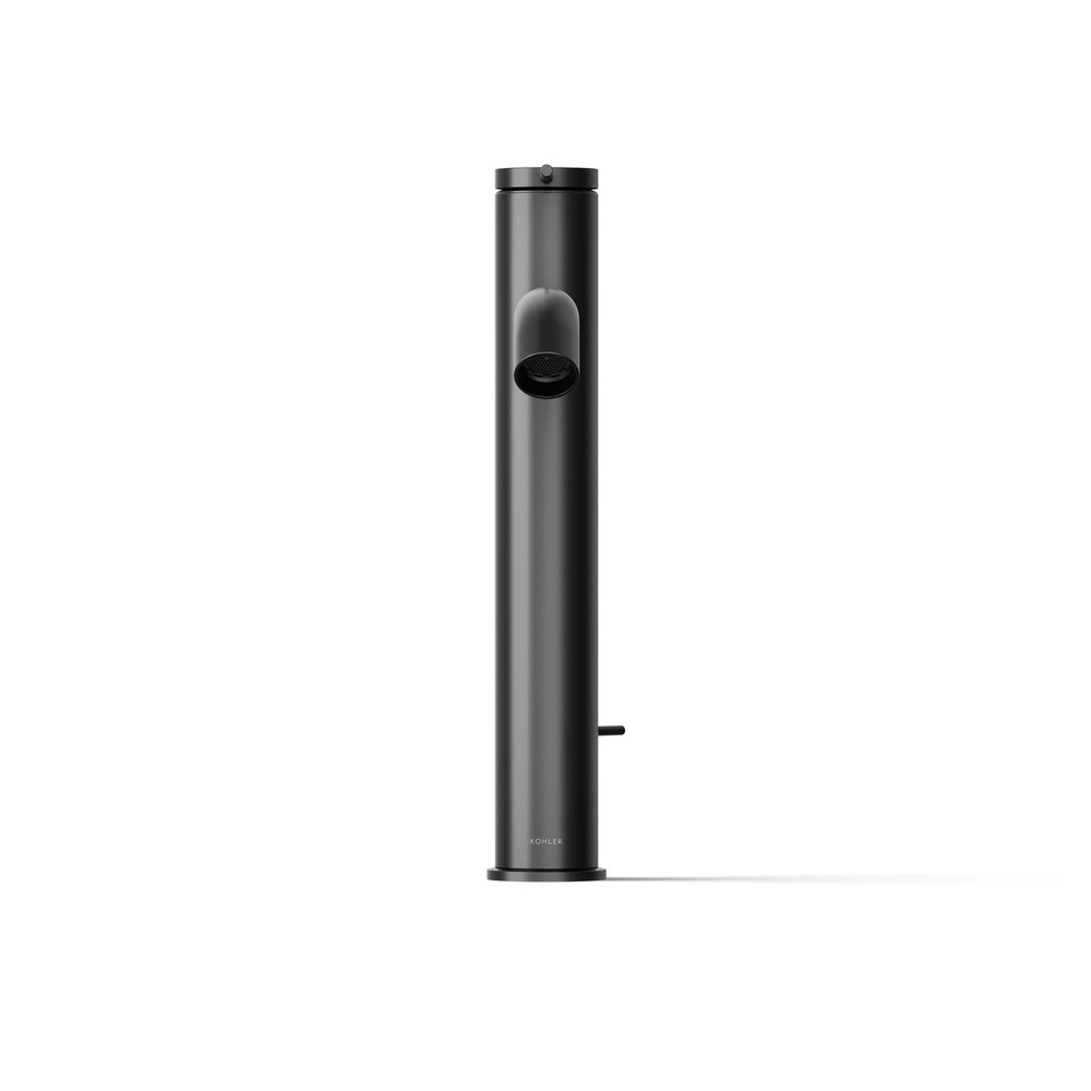 Components Single-handle bathroom sink faucet, Black