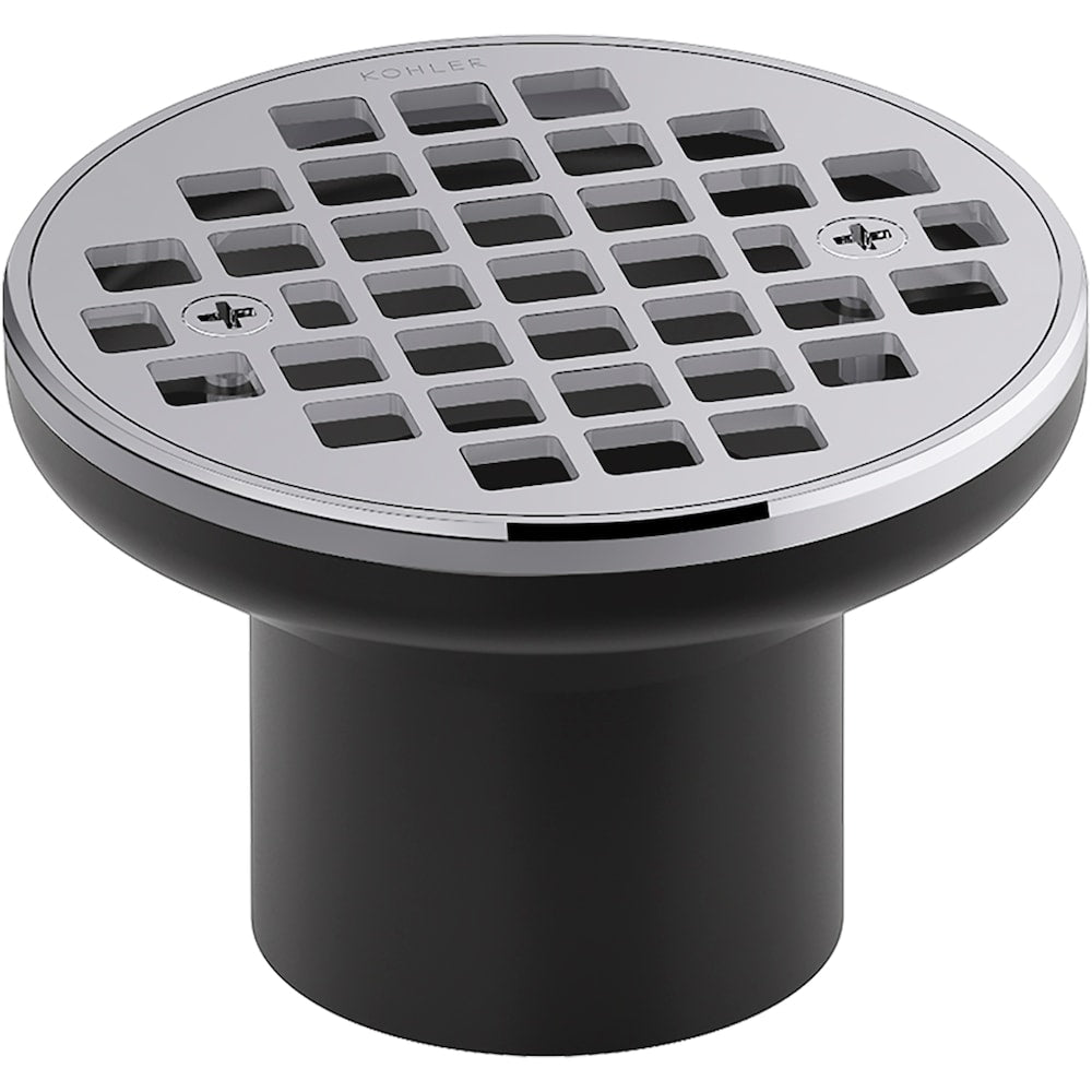 Clearflo 4.25 in. Brass Shower Drain, Polished Chrome (Drain Body not Included)