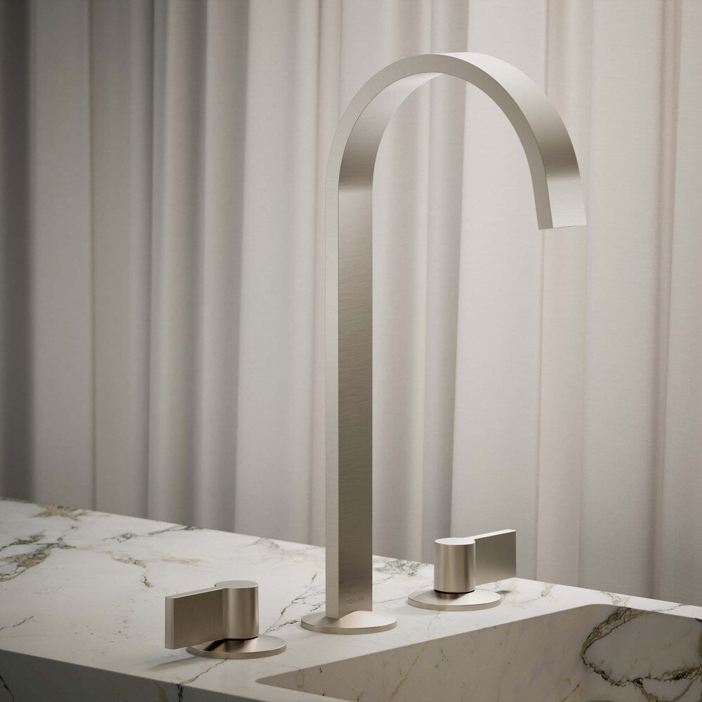Components Bathroom sink spout with Ribbon design