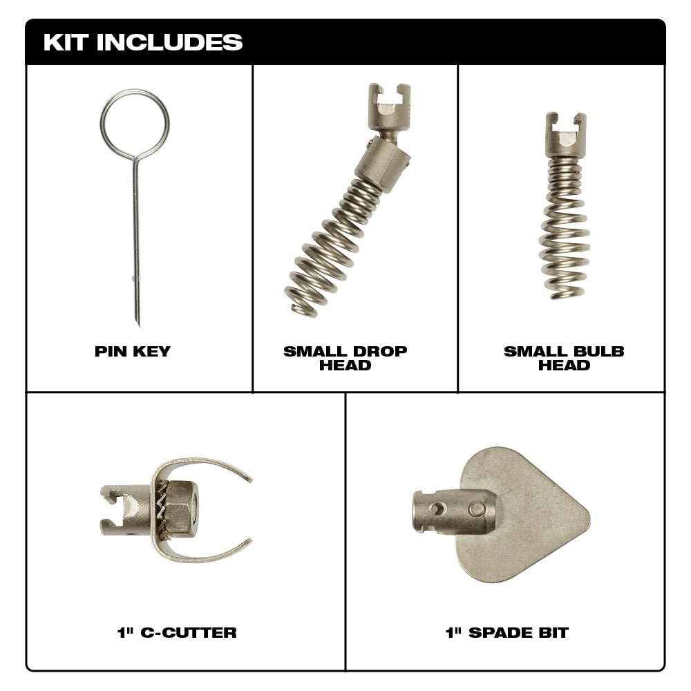 Kit de petite conduite de drainage avec protection contre la rouille (5 pièces)