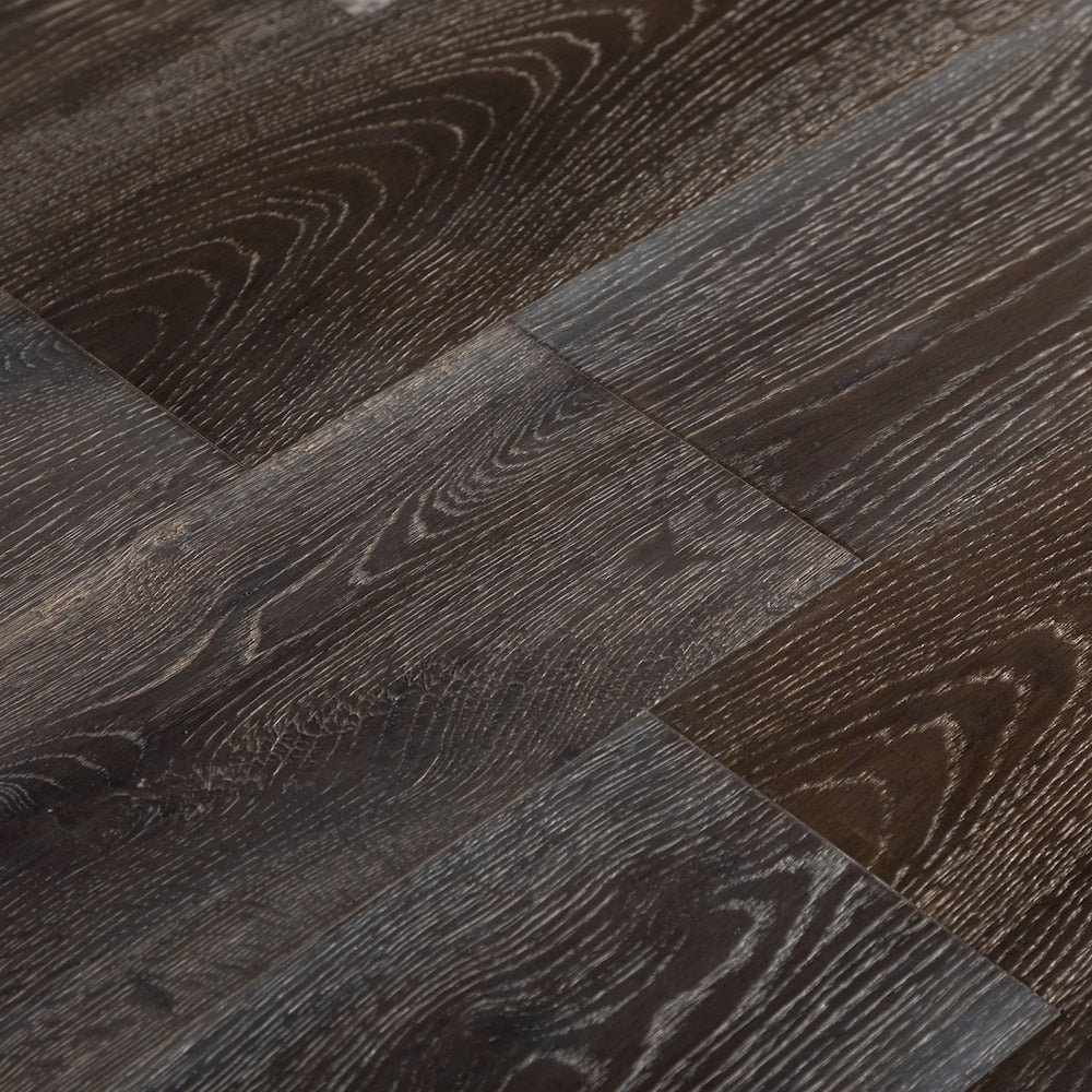 Sample-XXL French Oak Grey Smoke 3/8-inch T x 7.5-inch W x 6-inch L Engineered Hardwood Flooring