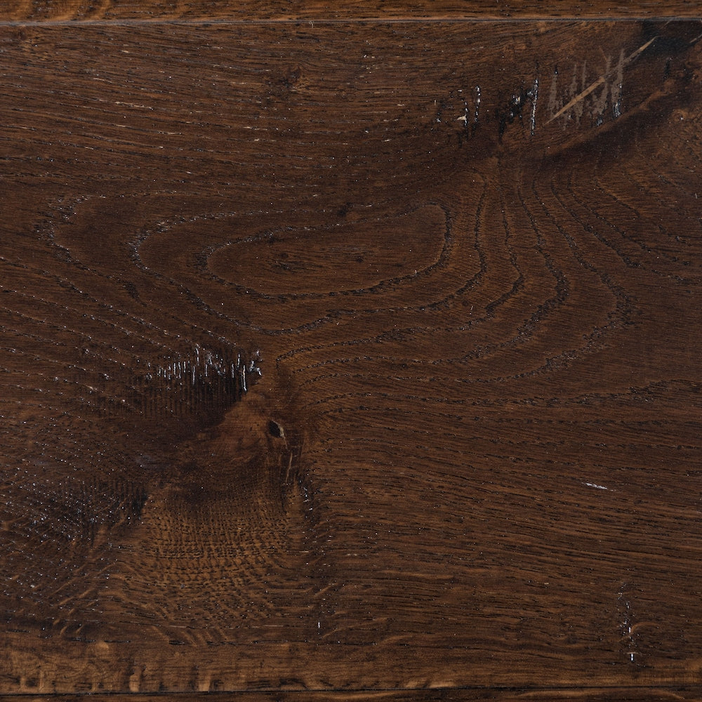 Sample-XXL French Oak Smoked 3/8-inch T x 7.5-inch W x 6-inch L Engineered Hardwood Flooring