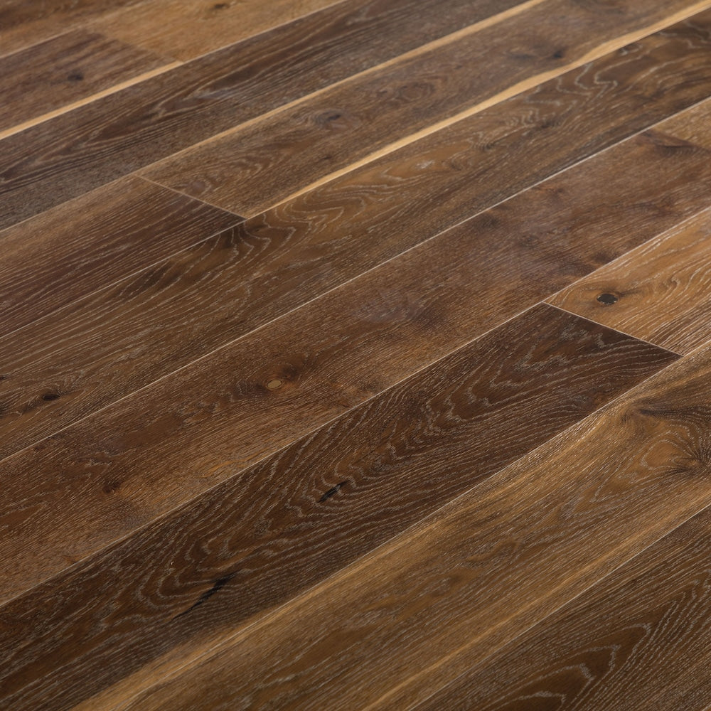 Sample-XXL French Oak Tanned 3/8-inch T x 7.5-inch W x 6-inch L Engineered Hardwood Flooring