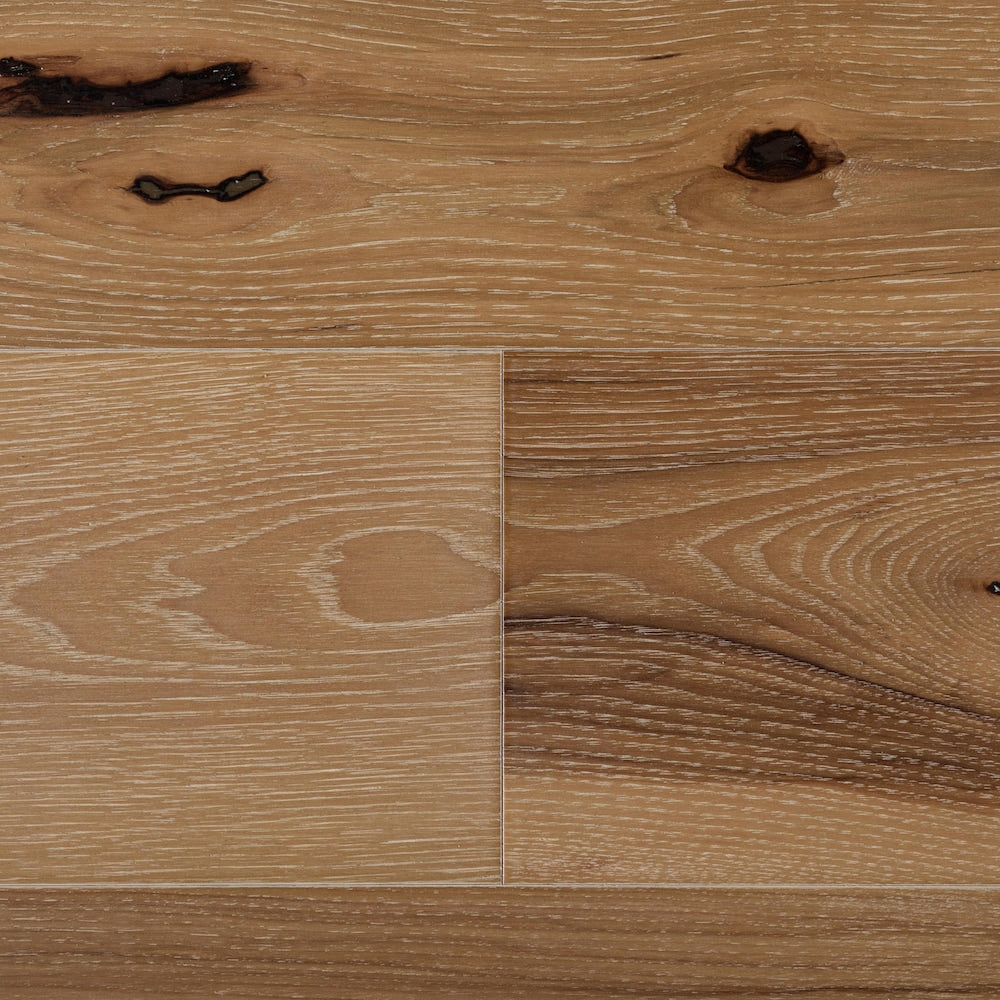 Sample-XXL Hickory Glazed 3/8-inch T x 7.5-inch W x 6-inch L Engineered Hardwood Flooring