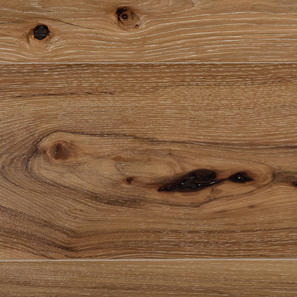 Sample-XXL Hickory Glazed 3/8-inch T x 7.5-inch W x 6-inch L Engineered Hardwood Flooring