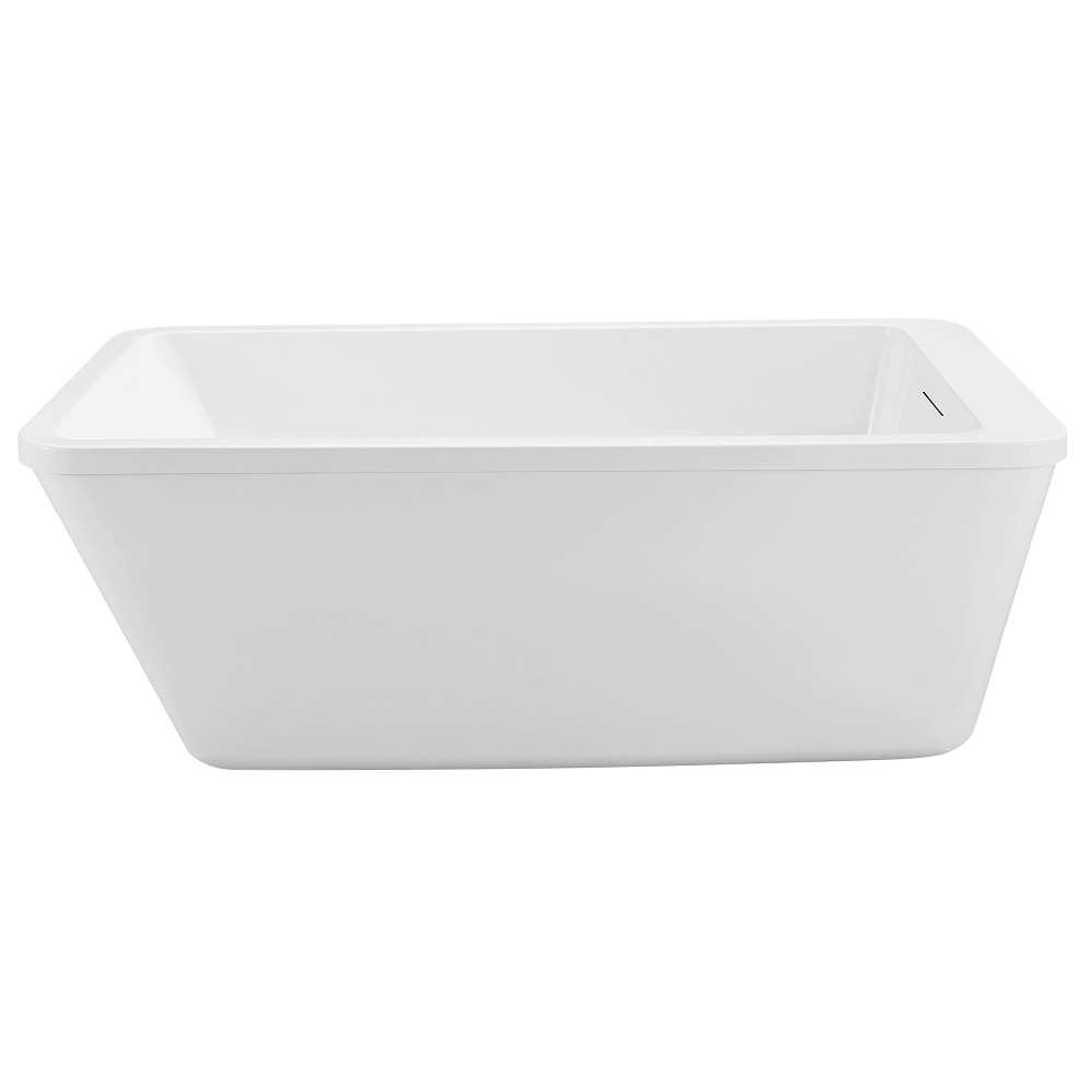 60 inch Streamline NPT9250BL Freestanding Bathtub with Internal Drain