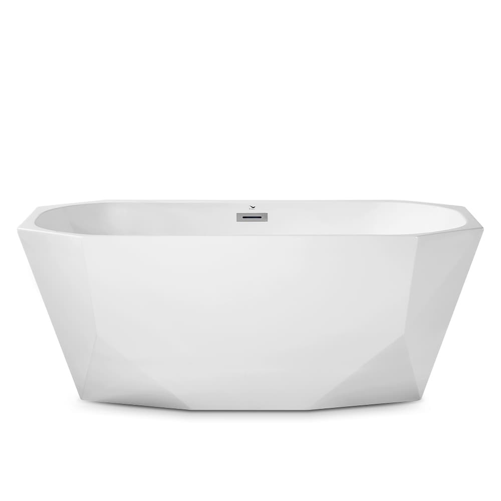 67 inch Streamline NPT9622CH Freestanding Bathtub with Internal Drain