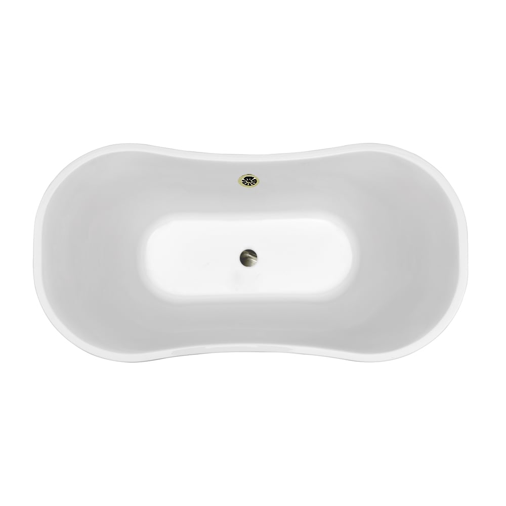 68 inch Streamline NPT9201BNK Soaking Freestanding Bathtub with External Drain