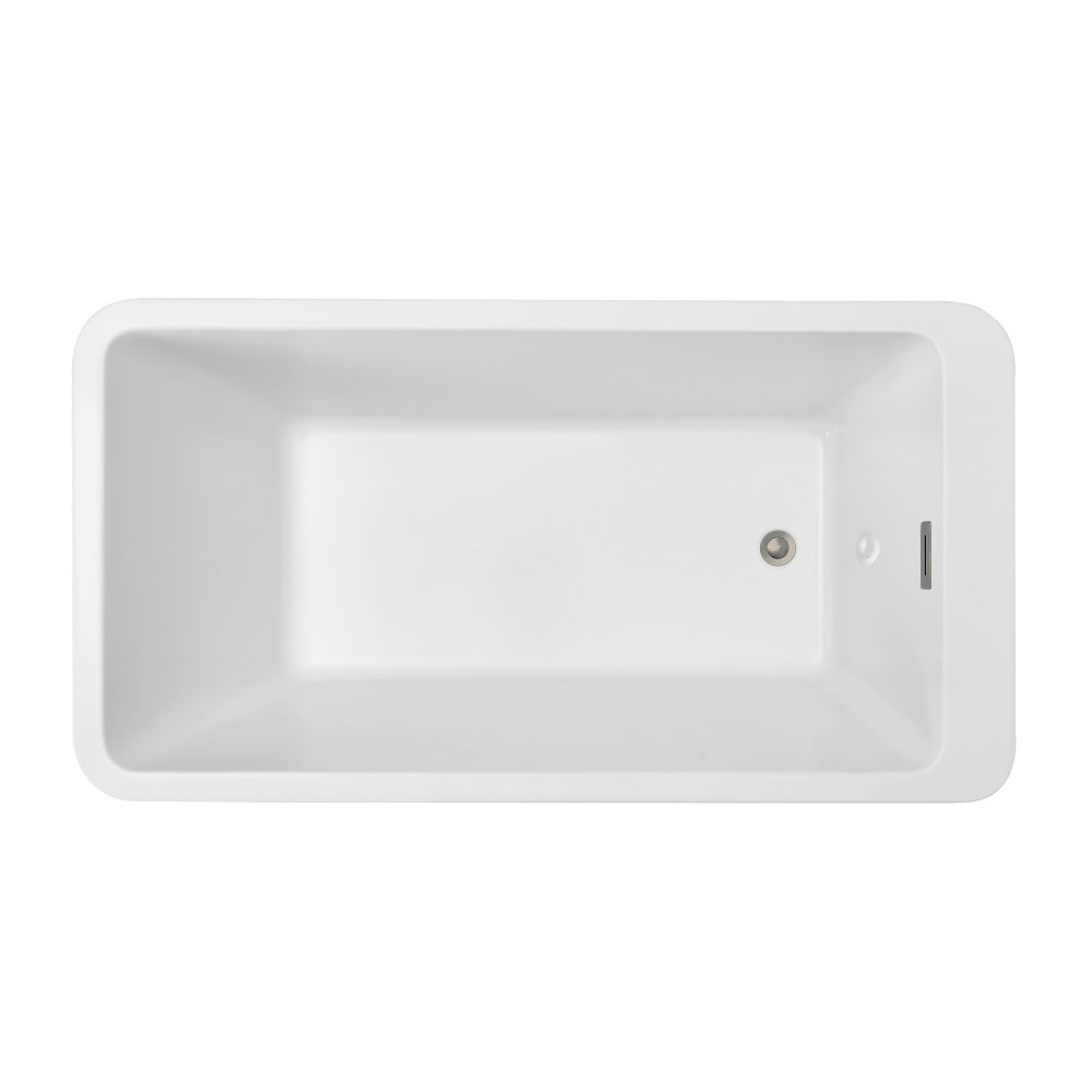 60 inch Streamline NPT9240BNK Soaking Freestanding Bathtub with Internal Drain