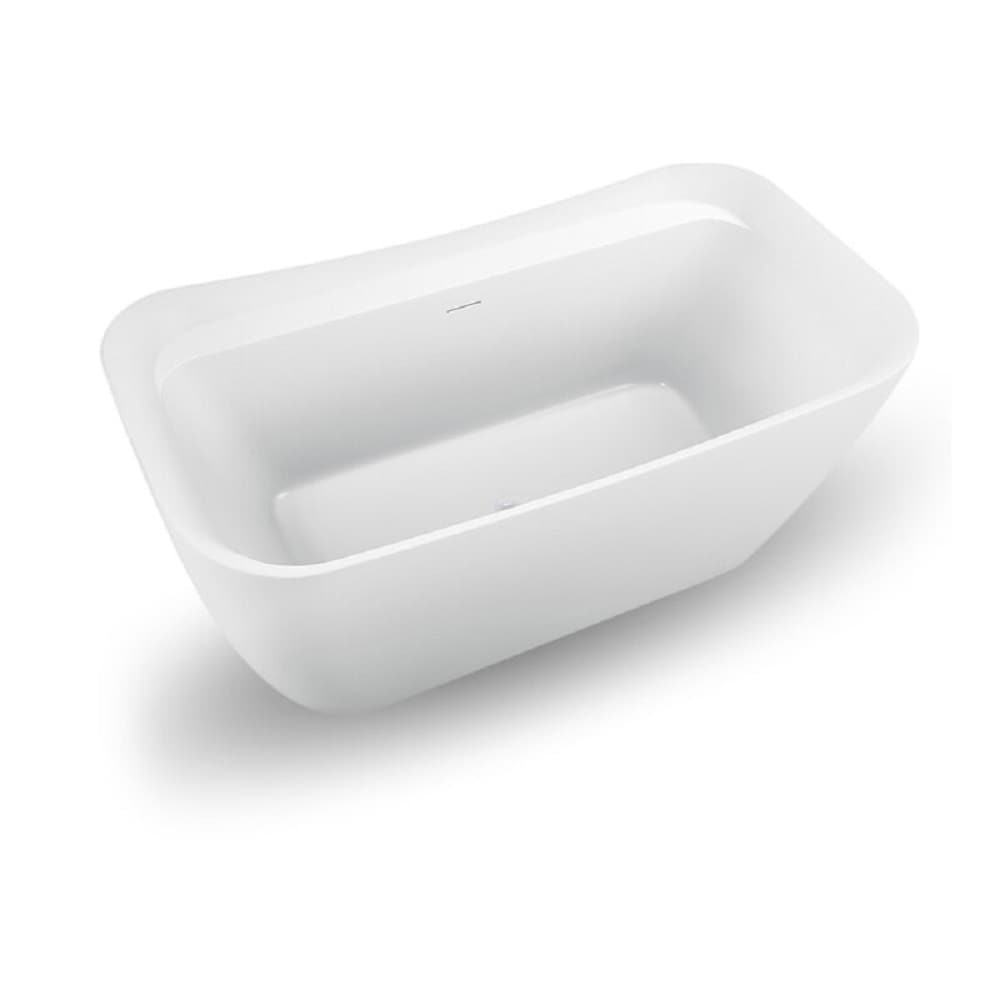59 inch Streamline NPT91720WH Freestanding Bathtub with Internal Drain