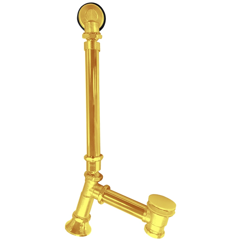 68 inch Streamline NPT9201GLD Soaking Freestanding Bathtub with External Drain