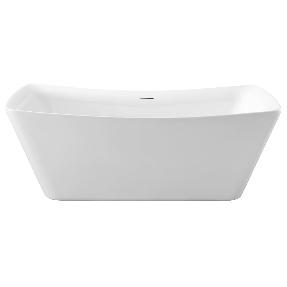 62 inch Streamline NPT9550GLD Freestanding Bathtub with Internal Drain
